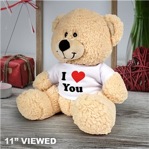 Personalized I Love You Teddy Bear