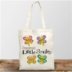 Little Smiles Personalized Canvas Tote Bag