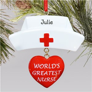 Personalized World's Greatest Nurse Ornament | Personalized Nurse Ornaments