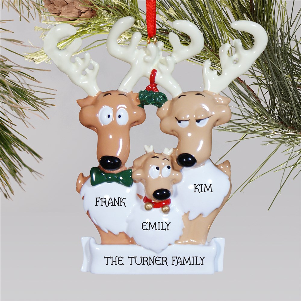 Personalized Reindeer Ornament | Reindeer Christmas Ornament