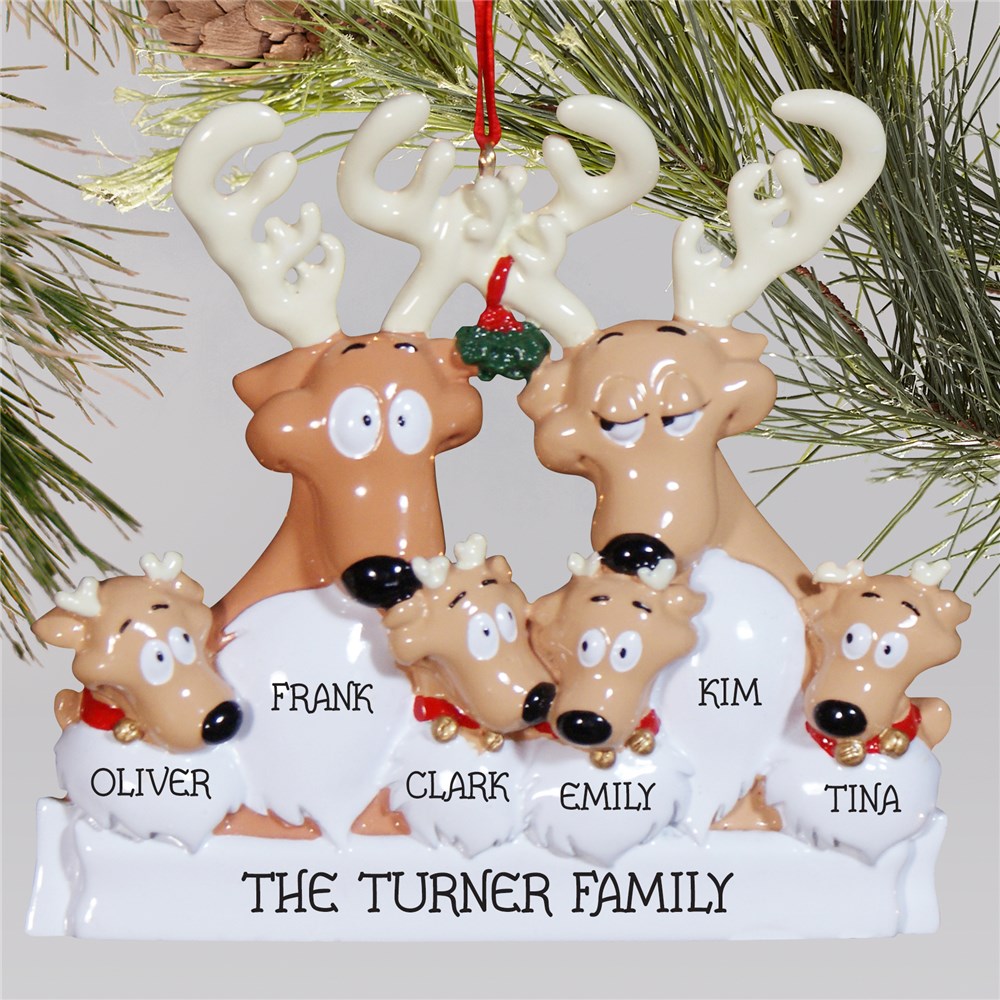 Personalized Reindeer Ornament | Reindeer Christmas Ornament
