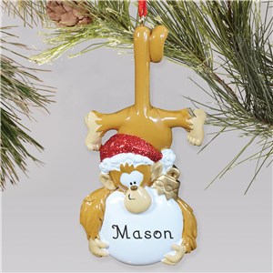 Personalized Monkey Christmas Ornament | Personalized Christmas Ornaments For Kids