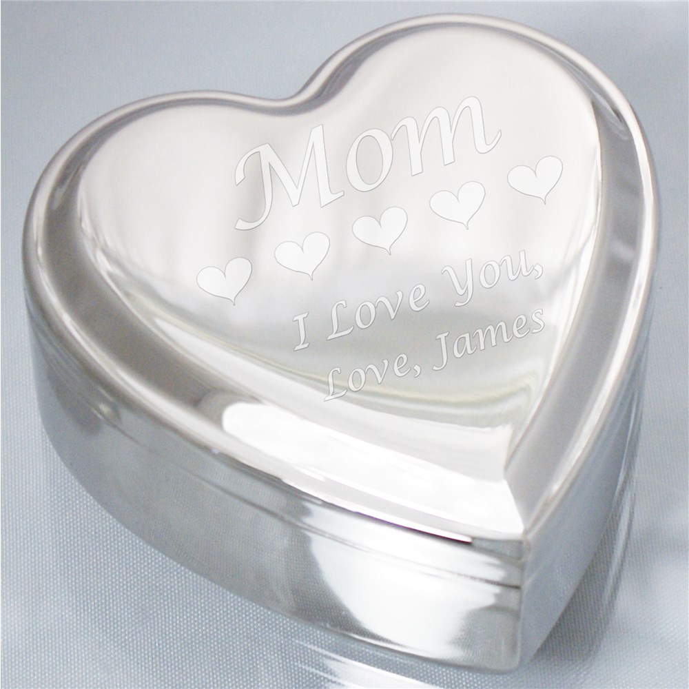 Engraved Heart Jewelry Box GiftsForYouNow