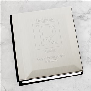 Engraved Wedding Silver Album
