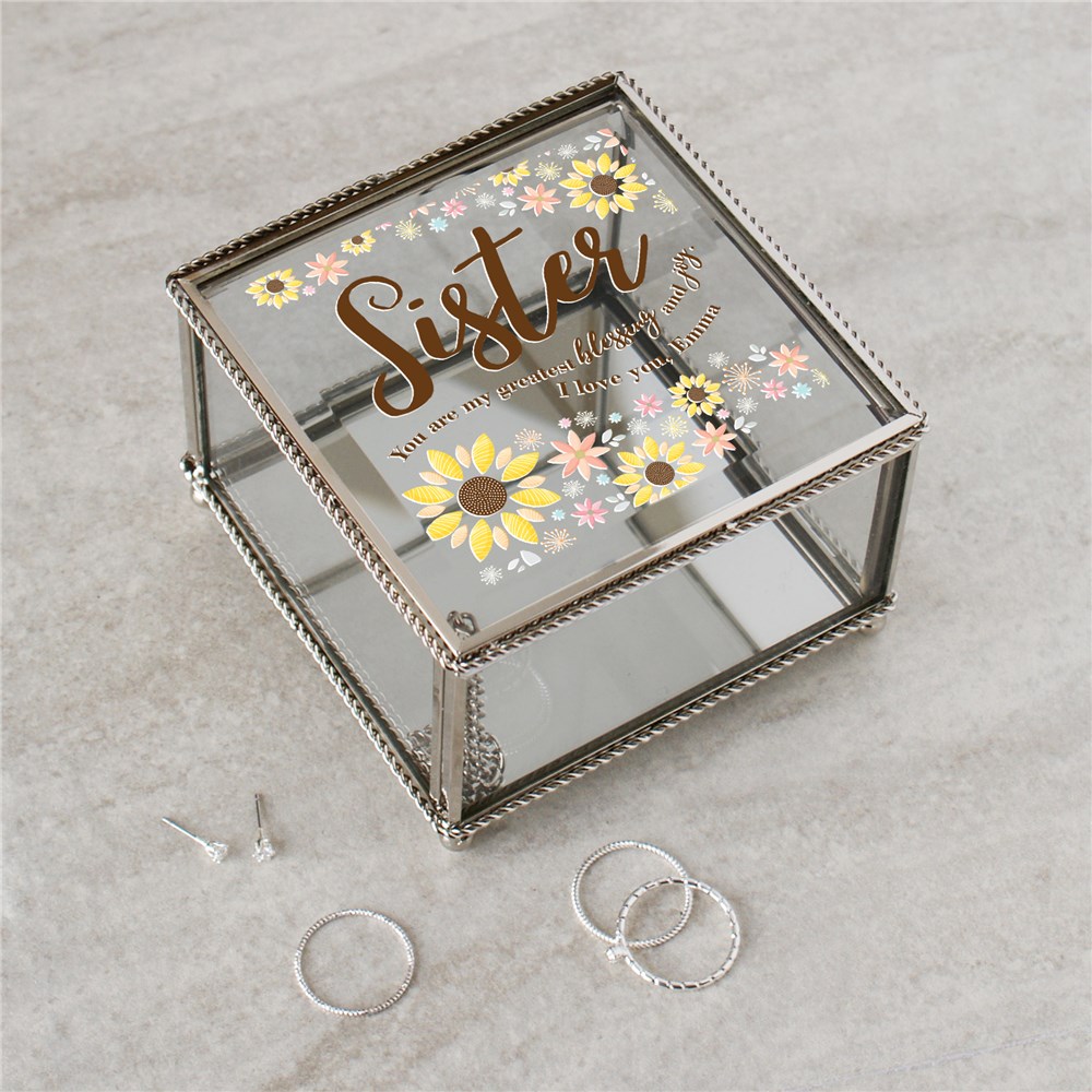 Personalized Sister Jewelry Box | Personalized Sister Gifts