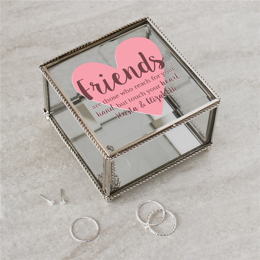 Personalized Friends Who Reach For Your Hand Jewelry Box | Personalized Friendship Gift