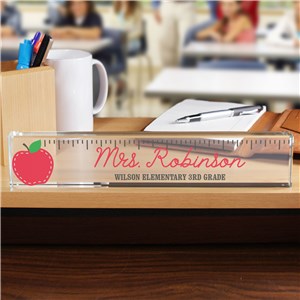 Personalized Ruler Teacher Name Plate | Personalized Teacher Name Plates
