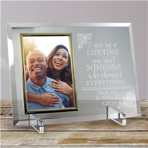 Engraved Once in a Lifetime Glass Frame 85204938X