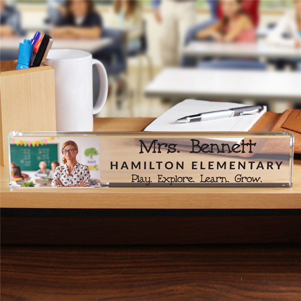 Personalized Photo Teacher Name Plate 85220589