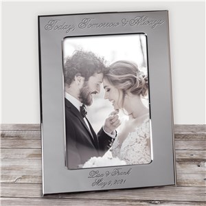 Personalized Wedding Silver Picture Frame | Personalized Wedding Gifts for Couple