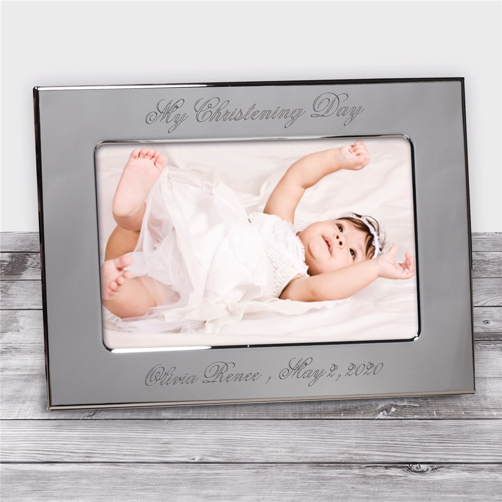 My Baptism Day Silver Personalized Frame GiftsForYouNow