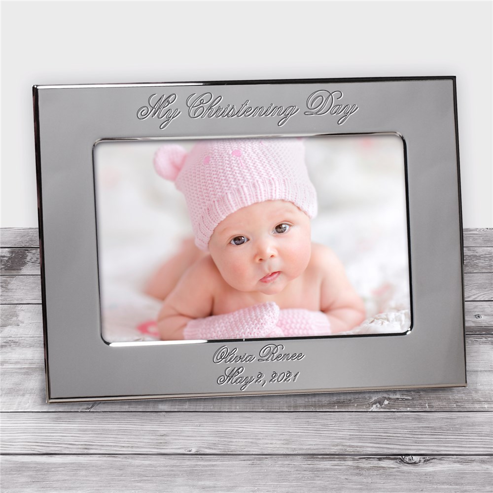 My Baptism Day Silver Personalized Frame GiftsForYouNow