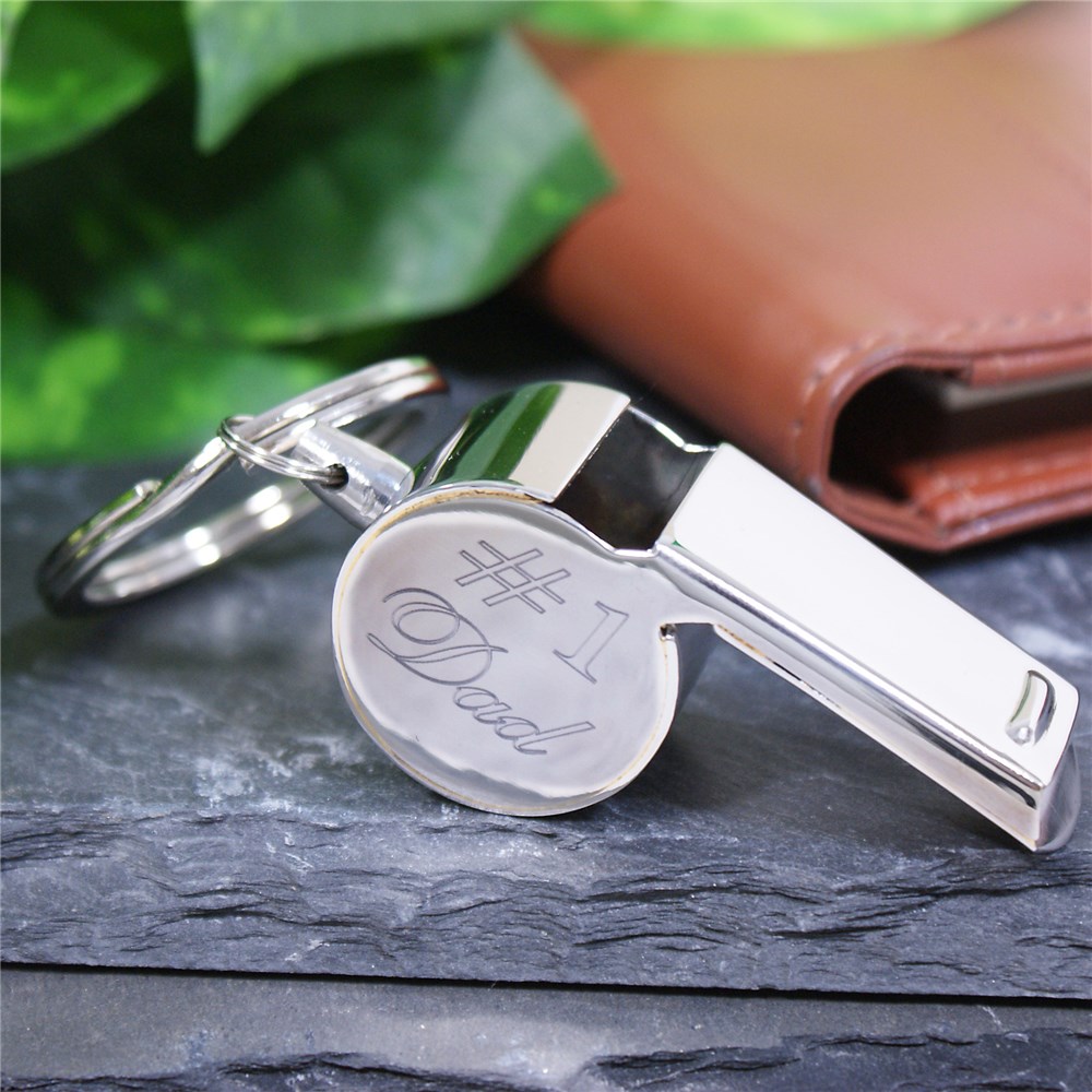Engraved Stainless Steel Whistle | Personalized Father's Day Gifts