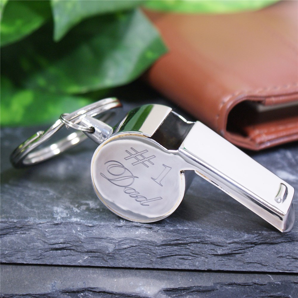 Personalized 1 Dad Whistle GiftsForYouNow