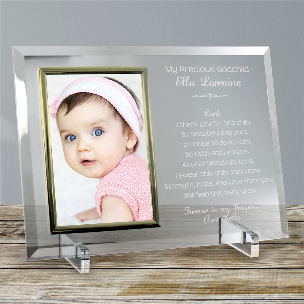 New Baby Picture Frame Christening Picture Frame Baptism Picture Frame