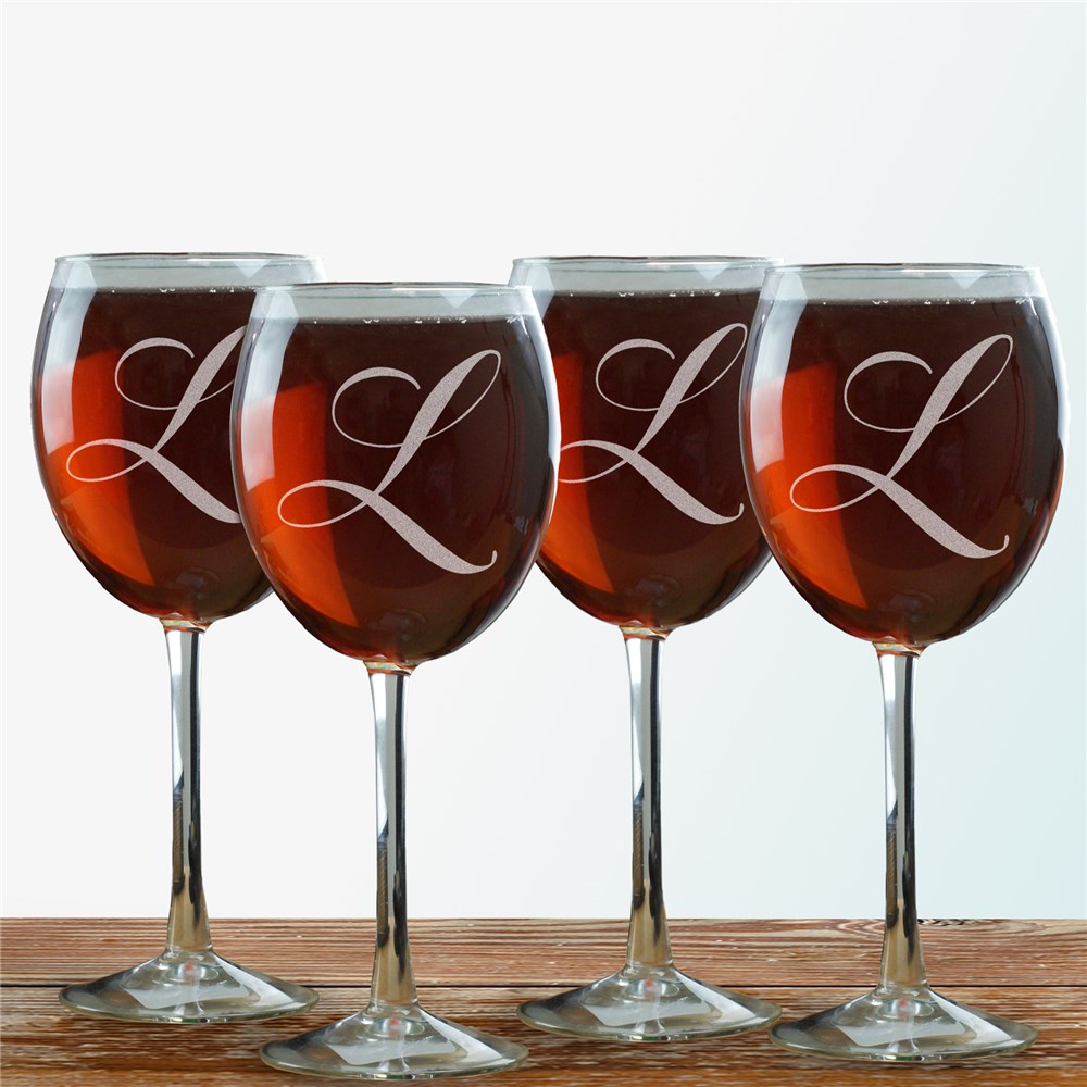 Engraved Red Wine Glass Set GiftsForYouNow