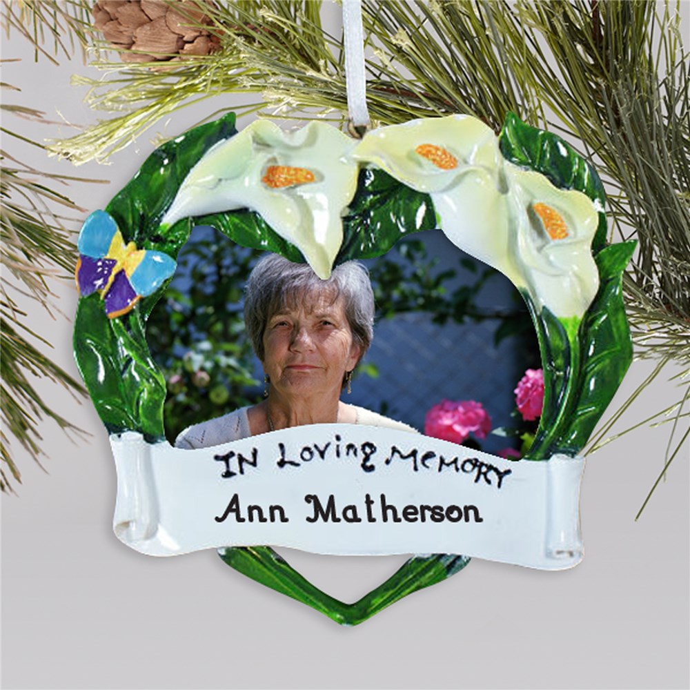 Personalized Memorial Frame Ornament | Memorial Christmas Ornaments