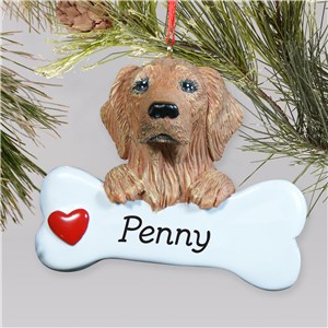 Personalized Golden Retriever Ornament | Personalized Pet Ornaments