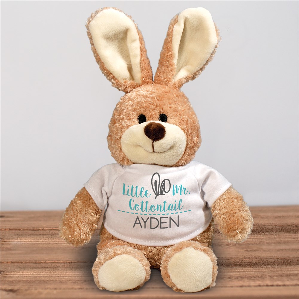 Personalized Little Cottontail Stuffed Bunny