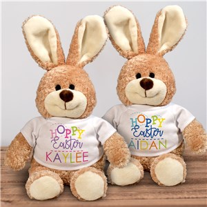 Personalized Hoppy Easter Stuffed Bunny
