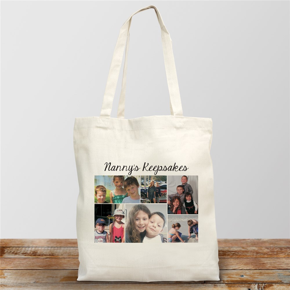 Collage Photo Canvas Tote Bag | Photo Gifts
