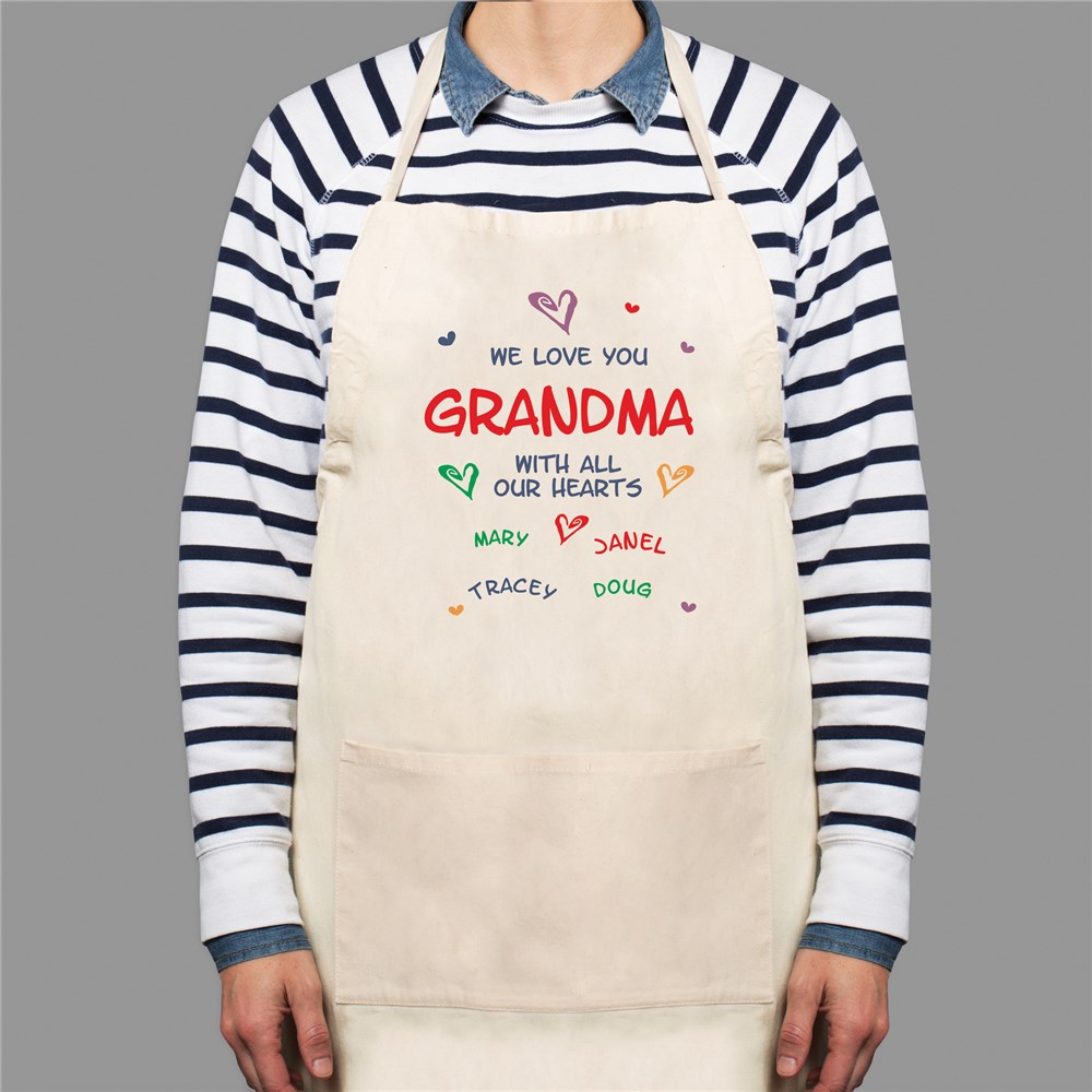 All Our Hearts Personalized Apron | Personalized Aprons
