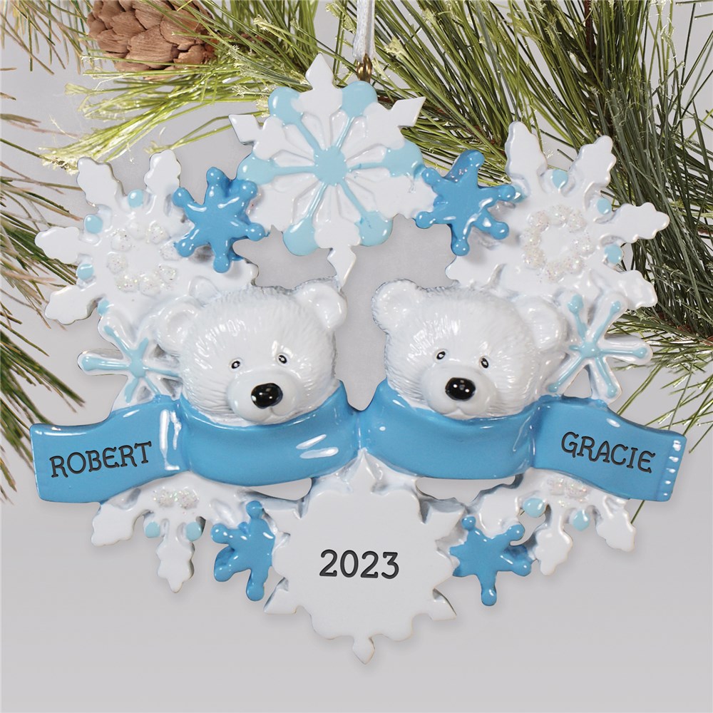 Personalized Polar Bear Family Ornament | Personalized Family Christmas Ornaments