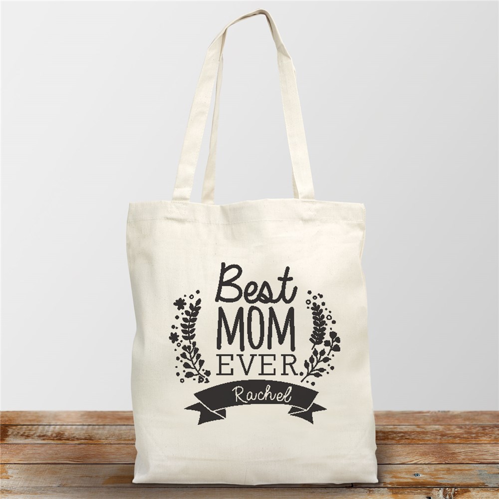 Personalized Best Mom Ever Tote GiftsForYouNow