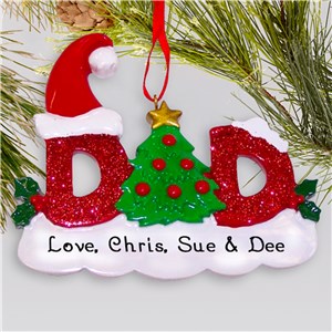 Dad Personalized Christmas Ornament | Personalized Family Ornaments