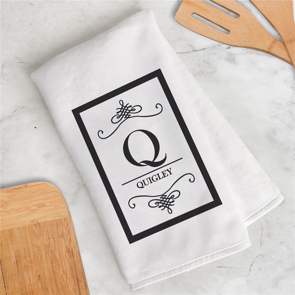 Personalized Family Name Dish Towel 895629