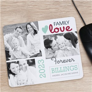 Family Photo Collage Personalized Mouse Pad | Mother's Day Photo Gifts