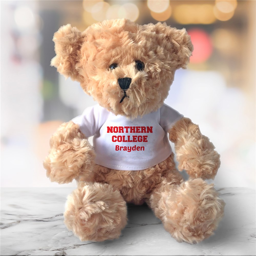 Personalized School Spirit Beige Plush Bear
