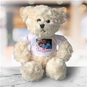 Photo & Message Custom Cream Plush Bear