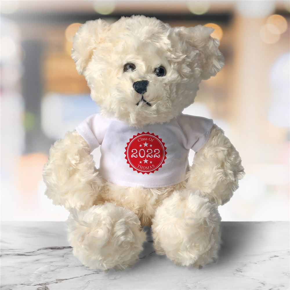 Personalized Class Of Stamp Cream Plush Bear