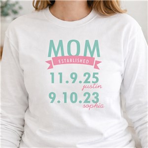 Personalized Established Long Sleeve T-Shirt