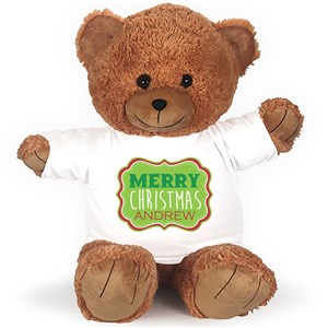 Custom Merry Christmas Bear