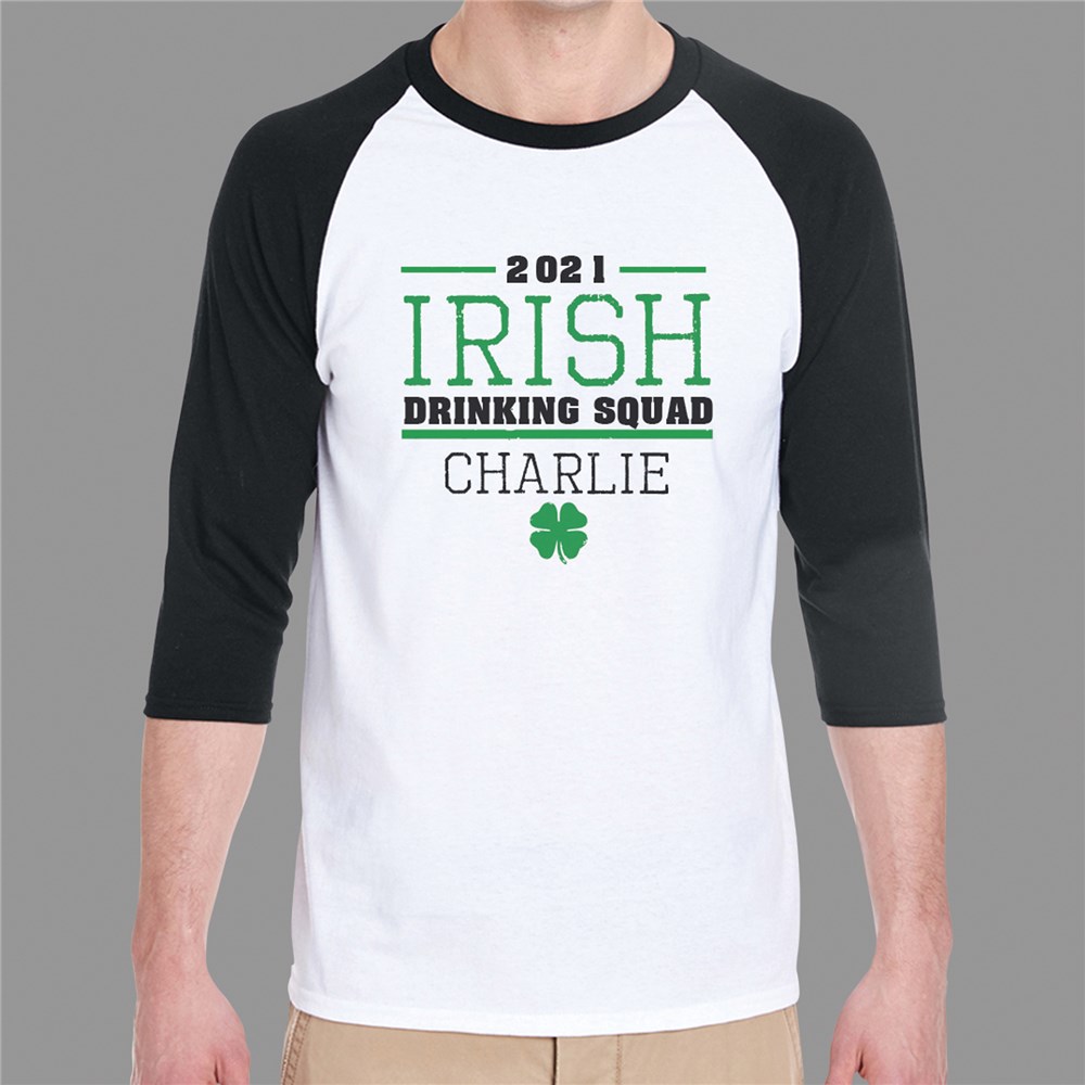 St. Patrick's Day Baseball Shirts | Personalized Raglan Shirts
