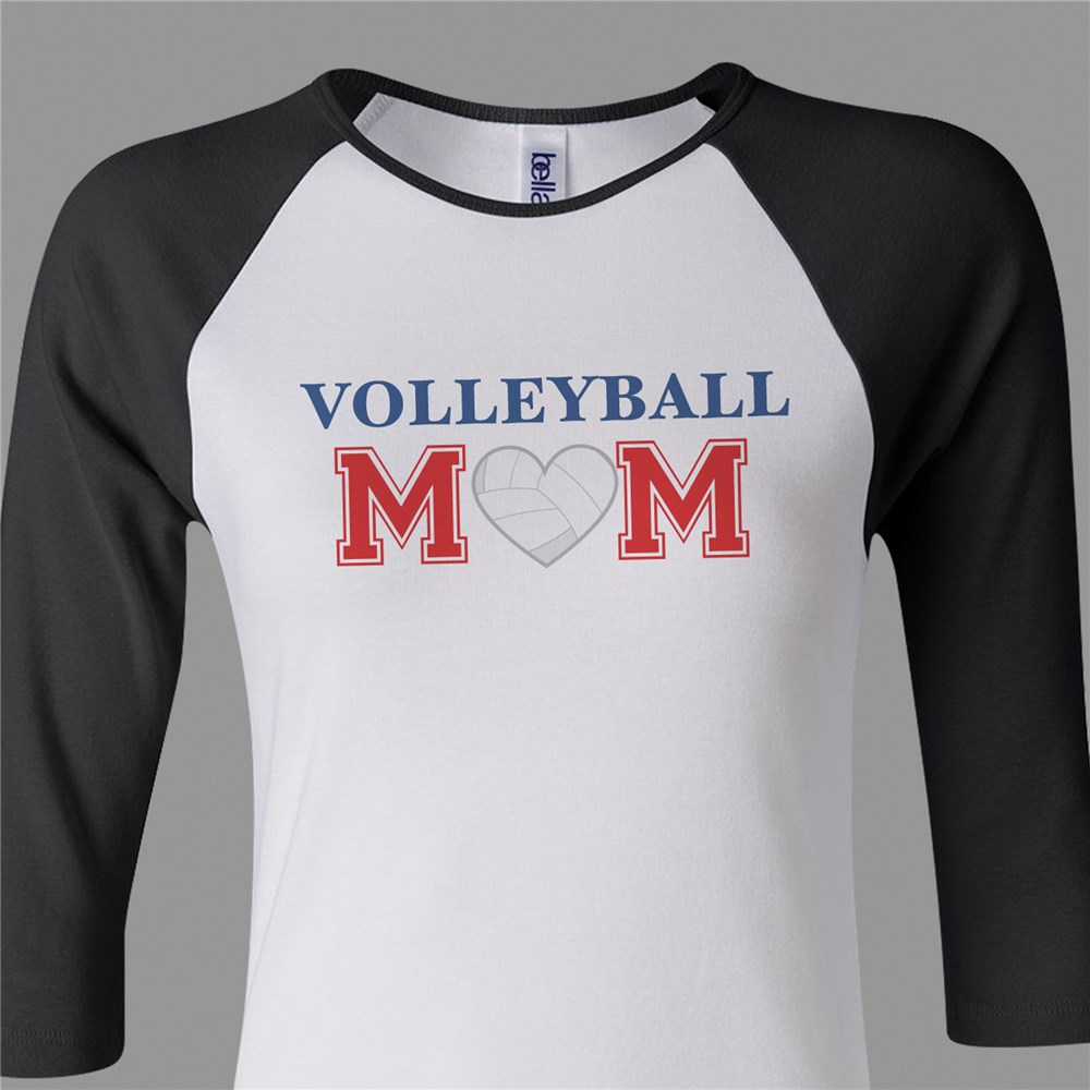 Volleyball Mom Women's Raglan Shirt GiftsForYouNow