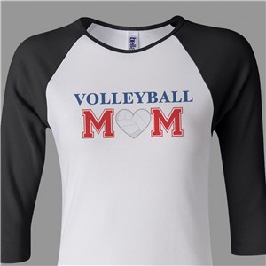 Sports Mom Raglan Shirt | Volleyball Mom Shirt