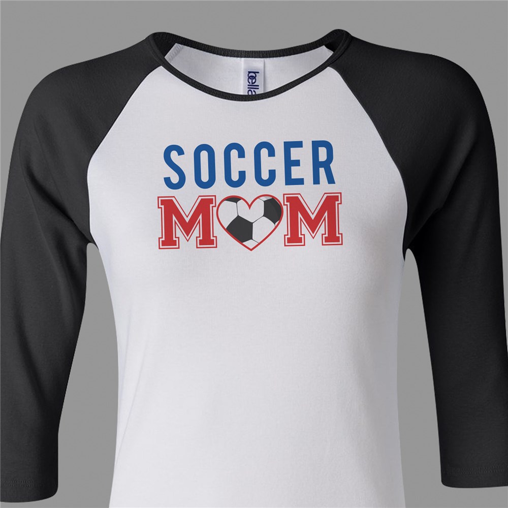 Soccer Mom Women's Raglan Shirt GiftsForYouNow