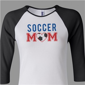 Sports Mom Raglan Shirt | Soccer Mom Shirt