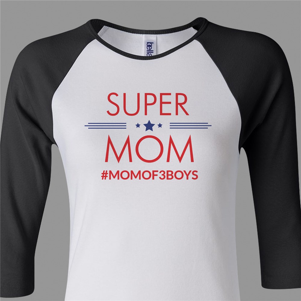 Mom's Raglan Shirt | Super Mom Shirt