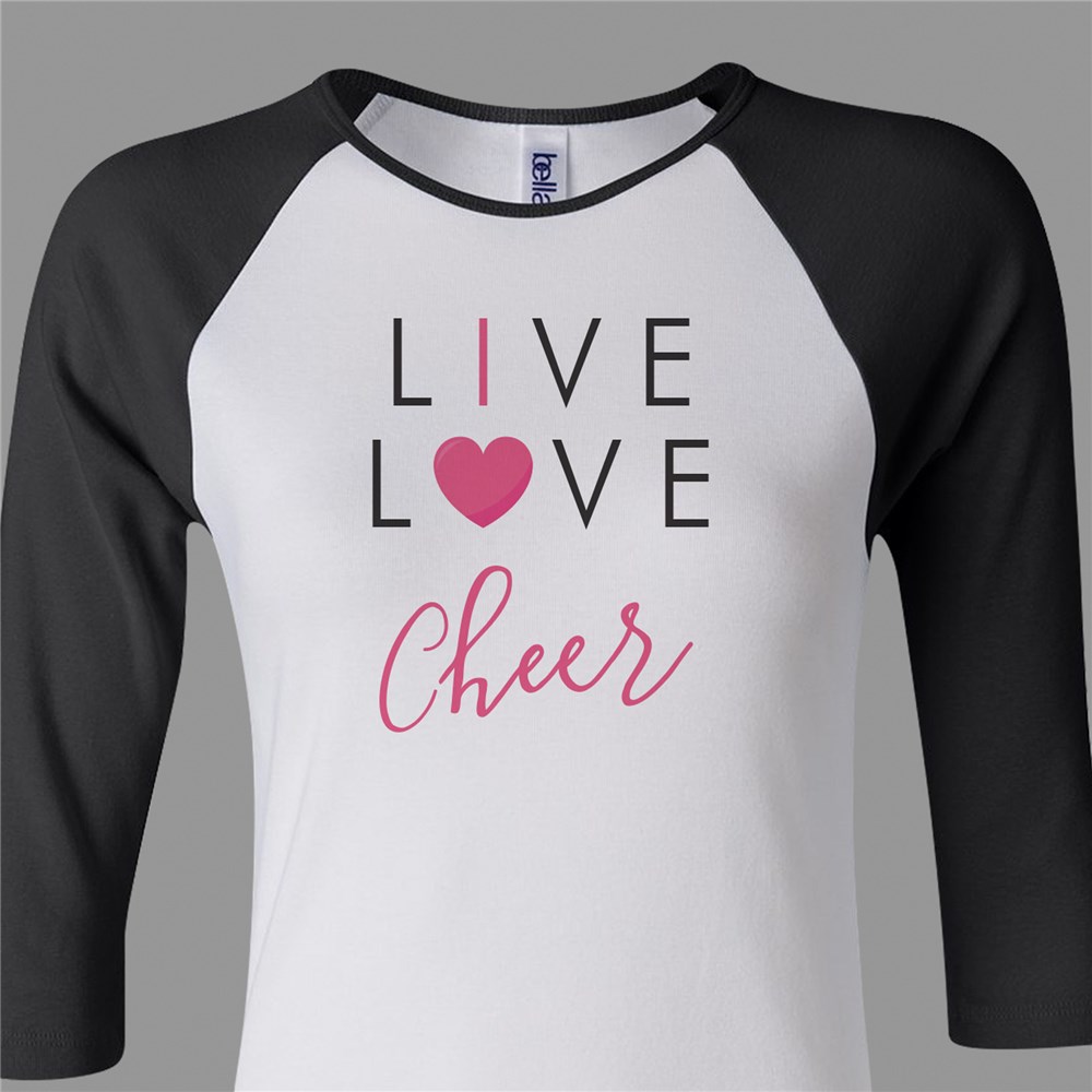 Personalized Live Love Sport Women's Raglan Shirt GiftsForYouNow