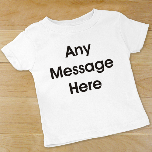 Any Message Here Infant Apparel | Customized Message Personalized Baby Onesie