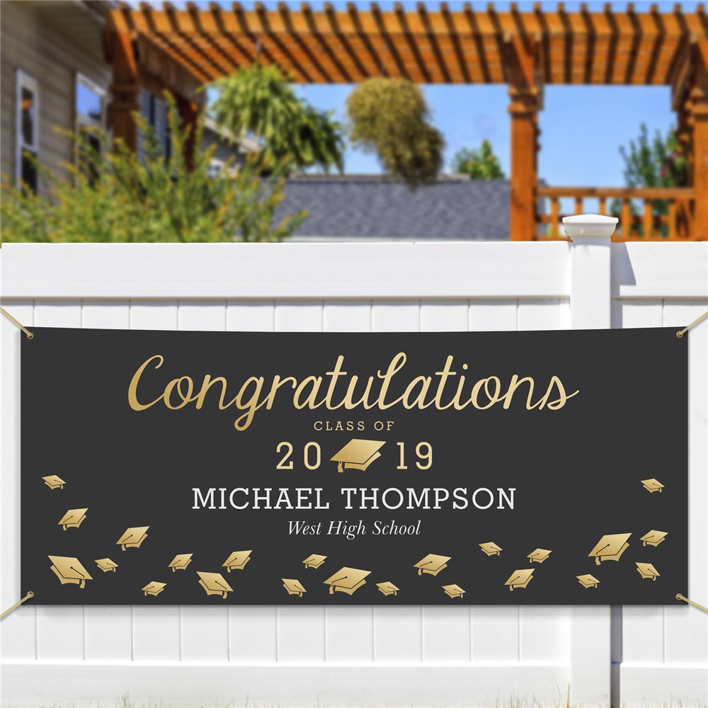 Personalized Graduation Photo Banner GiftsForYouNow