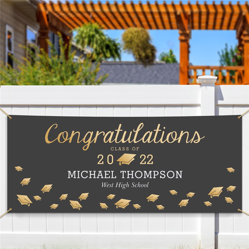 Personalized Congratulations Graduation Banner