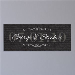 Personalized Have and Hold Wedding Canvas | Personalized Wedding Gift