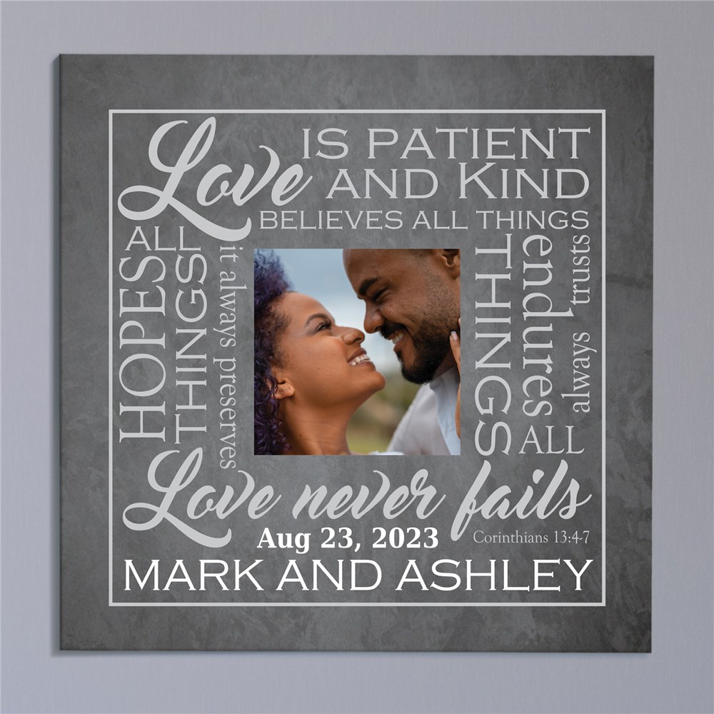 Love is Photo Wedding Canvas | Personalized Wedding Gift