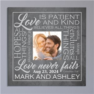 Love is Photo Wedding Canvas | Personalized Wedding Gift