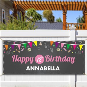 Personalized Chalkboard Birthday Banner 911052314